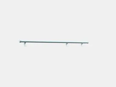 BEKRAFTA Curtain rod set 1 Low-poly 3D model