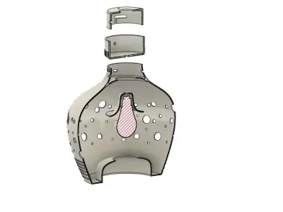 Elegant Pendant Lamp 3D print model