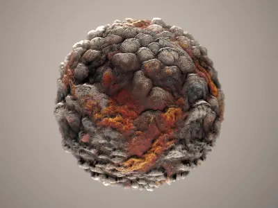 10 Materials Lava Seamless PBR Volume 3 Texture