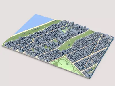 Cathedral of St John the Divine New York City 3D model