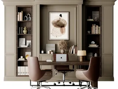 Collection Office Furniture 3D Model Pack