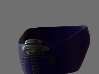 Gas mask helmet 3d model scifi Low-poly  Low-poly 3D model 172