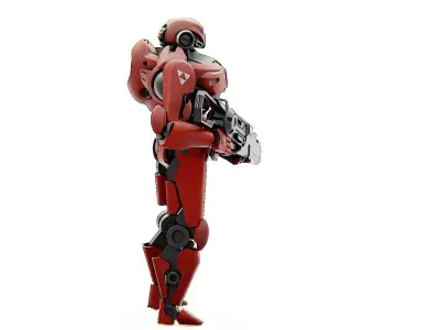 BATTLE DROID Z-8000   RIGGED 3D model