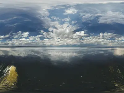 HDRI Ocean Panoramas Low-poly 3D model