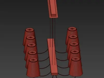 Imperial Chandelier 10 Loft Concept 3D model purchase