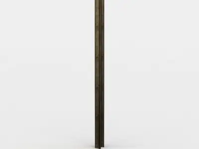 Metal beam Low-poly 3D model