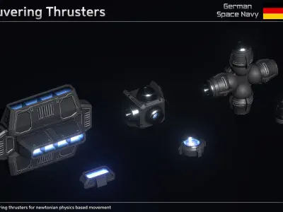 GSN Preussen Class Dreadnought Low-poly 3D model