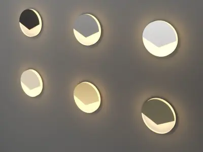 IT-783-Alum Alum Round Step Light LED Stair Light Integrator Free 3D model