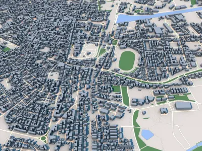 Ravenna City Emilia Romagna region Italy 3D model