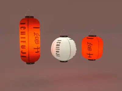 Japanese Lantern 3D model