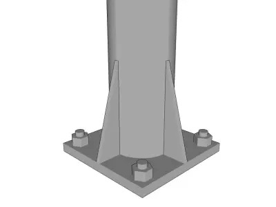 Lamp Post - Light Pole - Light Post - Street Light 11 3D model