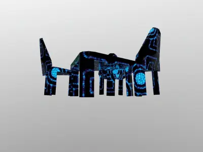 Low Poly Sci-Fi Table  Free low-poly 3D model