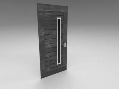 Modern interior door Free low-poly 3D model
