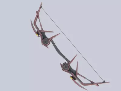 Scifi bow Low-poly 3D model