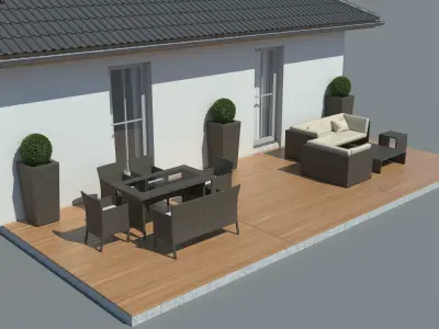 Generic Holiday Bungalow 003 3D model