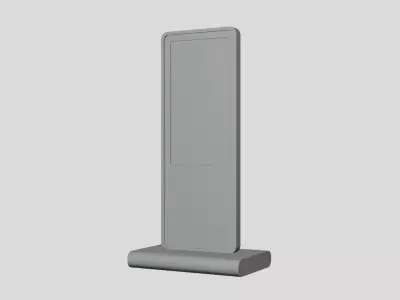 Digital LCD Display - Geometry Only No Textures No Materials 3D model