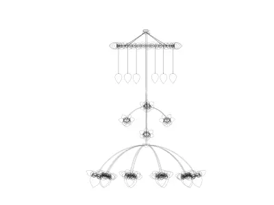 pulp chandelier 3D model
