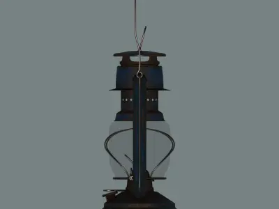 Old Blue Lantern 3D model
