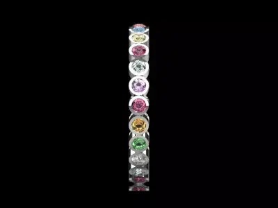 Stl 3dm Ring a Sparkling Rainbow on Your Fingers rr0055 3D print model