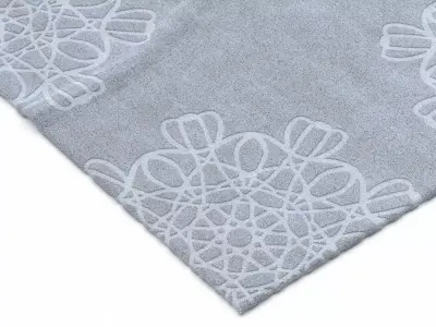 Arabesque snowflake baby blanket 3D model