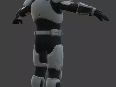 Astronaut Spacesuit 3D Model 3D model