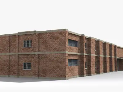 Factory xx27 Low-poly 3D model