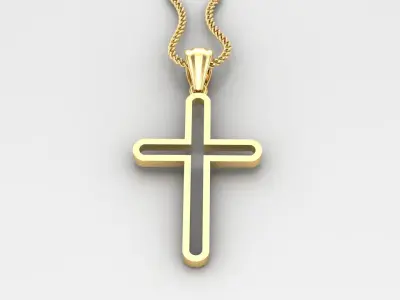 Cross Light Gold 4CP061 3DM STL 3D model