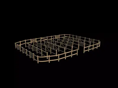 Corral Fencing 3D model
