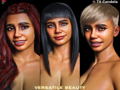 TX Candela Premium PACK for G9 G8 G8-1 Low-poly 3D model