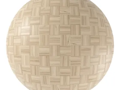 Parquet - Laminate - Wooden floor 4 in 1 3D model 36