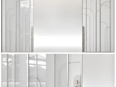 Art deco door 3D model