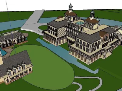 vacation spot-Resort-Fashion Leisure Hotel-0104 3D model