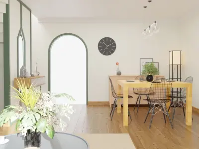 Living Room Realistic 3D model