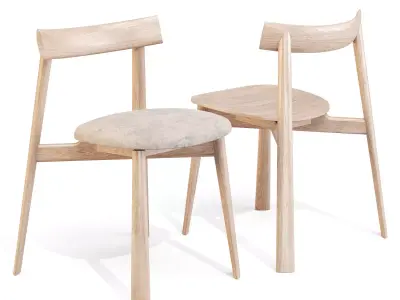 Cizeta Remo - Dining Chairs Low-poly 3D model