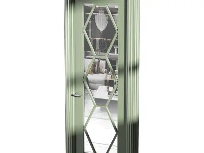 Modern entrance door 44 3D model