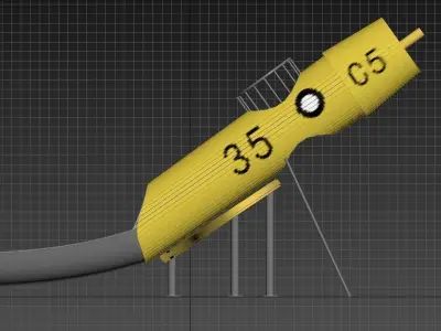 Children outdoor slide play airplane theme playground equipment  3D model