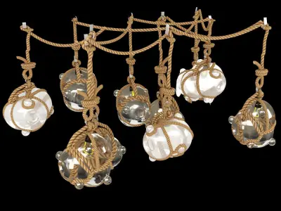 Knotty Bubbles Chandelier 3D model