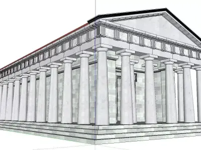 Architecture-Religion-God-Culture-Temple-0271 greek temple wi... 3D model