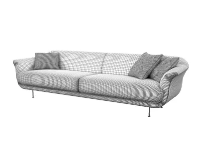 Style 3 Seater Sofa 3D model