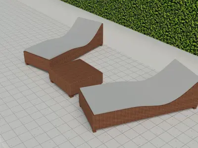 Swimming Pool Scene 3D model