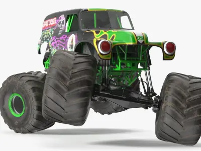 Grave Digger Monster Truck Rigged 