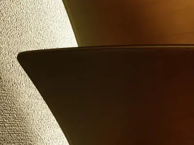 Elegant brass wall lamp 3D model