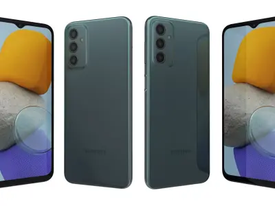 Samsung Galaxy M23 Deep Green And Light Blue High Poly 3D model