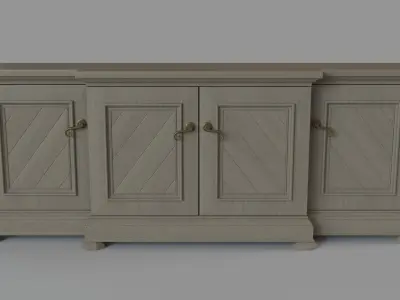 Grey Sideboard 3D model