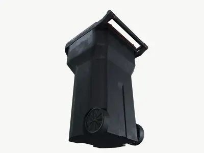 Street trash can 3D model