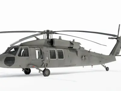  UH-60M Blackhawk High Detail with nice interior 