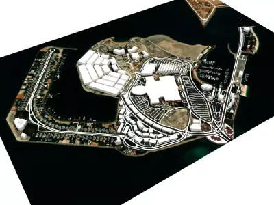AL Marina Island Abu Dhabi 3D model