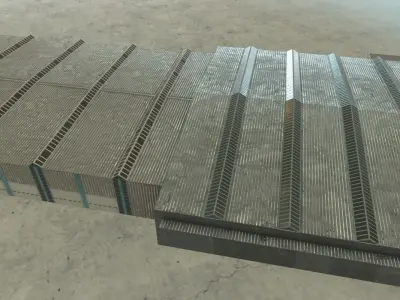 EDDB Hangar 4 Low-poly 3D model