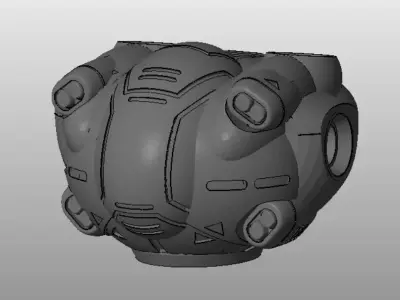 CHIBI-TECH SD - TRENCHER CORE 3D print model