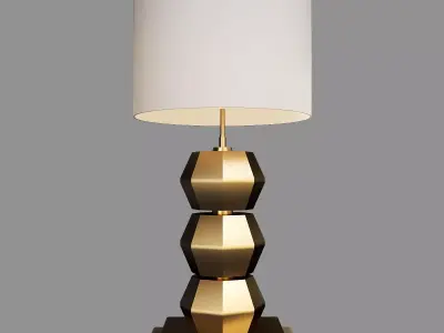 Rockefeller Faceted Crystal Table Lamp 3D model